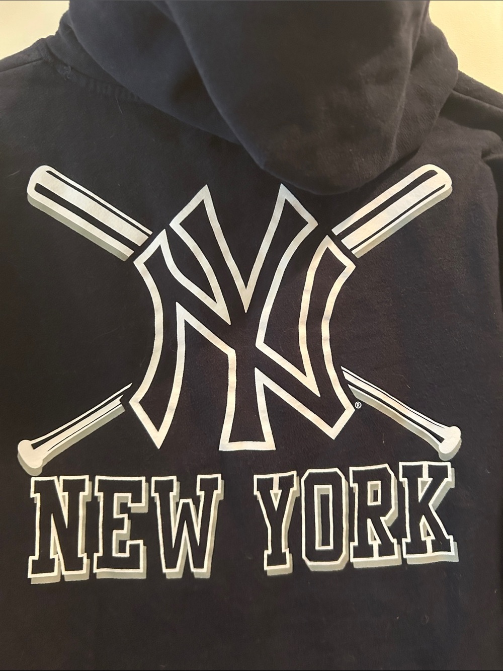 New Era New York Yankees 2 sided Graphic Baseball Pullover Hoodie unisex size S - Picture 3 of 13